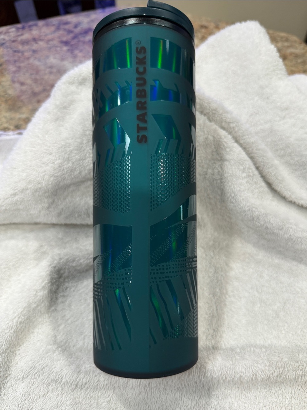 16oz Starbucks Teal coffee/tea Travel Tumbler